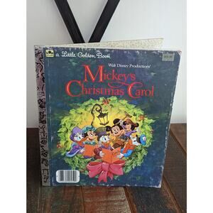 Mickeys Christmas Carol Golden Book 1983
